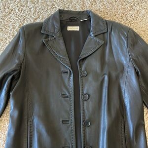 Ann Taylor Black Leather Jacket